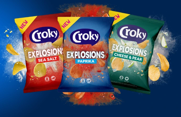 Les chips Croky explosions