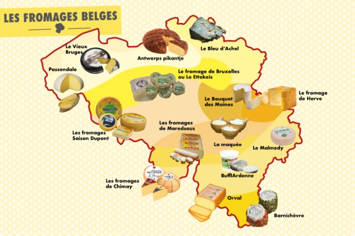 Carte des fromages belges