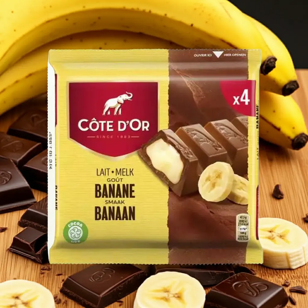 COTE D'OR milk banana bars 4 x 47g