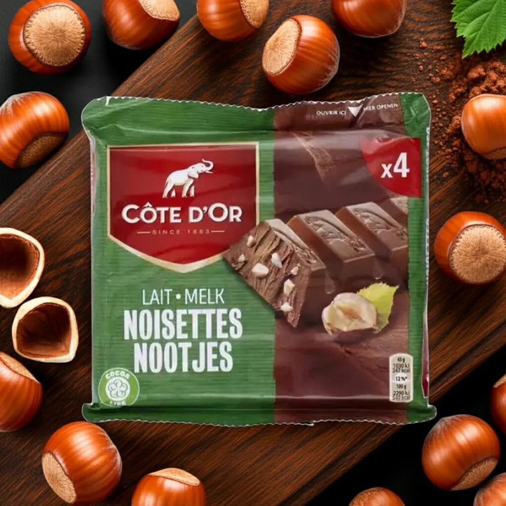 COTE D'OR milk hazelnuts 4 x 45g