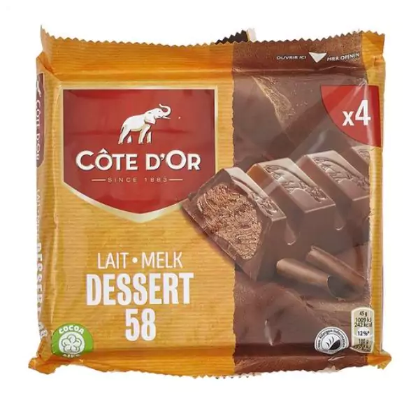 COTE D'OR Dessert 58 4 x 45g