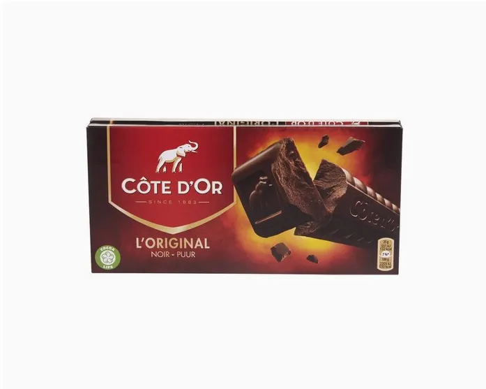 COTE D'OR tablette noir 2x200g
