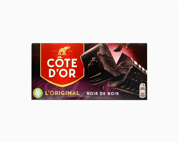 COTE D'OR Tablette noir de noir 2x200g