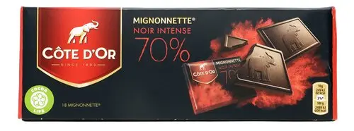 CÔTE D'OR MIGNONNETTE 70% noir 180g