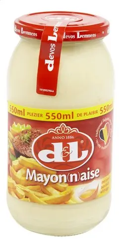 DEVOS LEMMENS mayonnaise aux œufs 550 ml