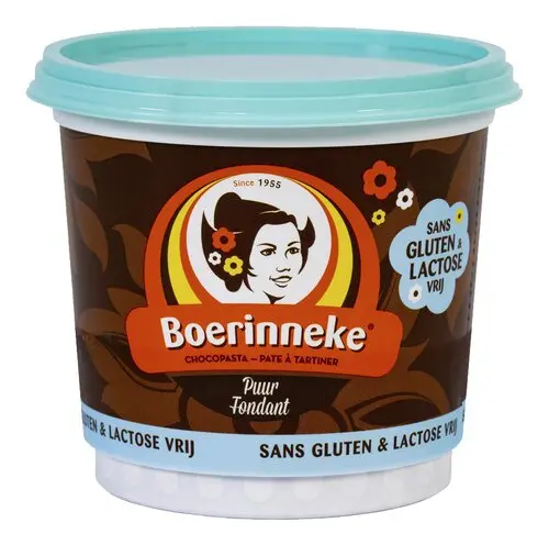 BOERINNEKE Pâte à Tartiner Sans Lactose ni Gluten 300g