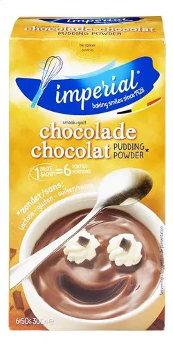 IMPERIAL Pudding Chocolat sans lactose/gluten/sucre 6x50g