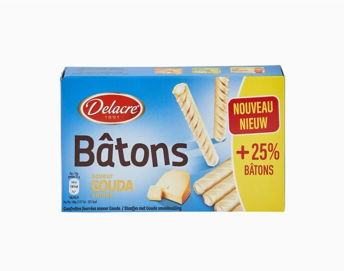 DELACRE bâtons goudasmaak 75g