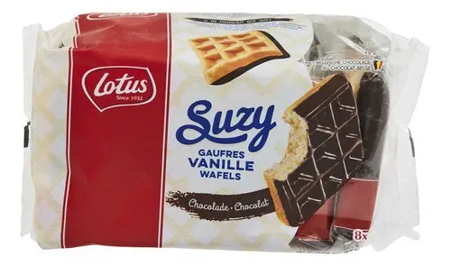 LOTUS SUZY gaufres vanille choc 8x36.5g