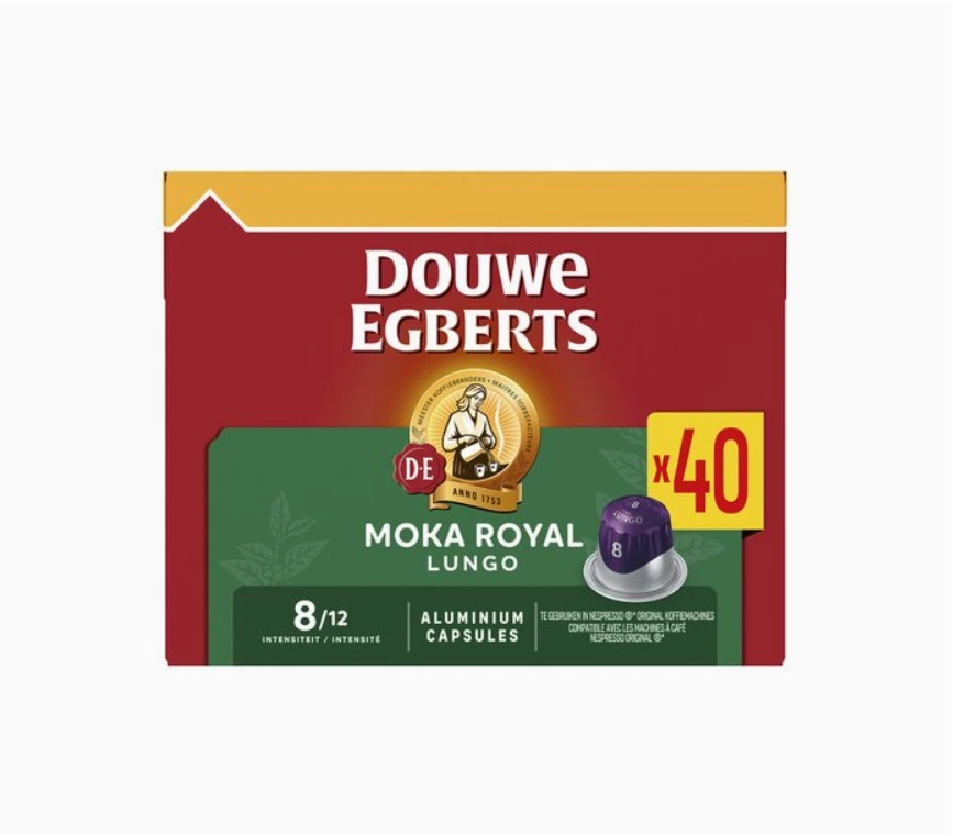 Douwe Egberts Lungo 8 Moka Royal Caps 20st