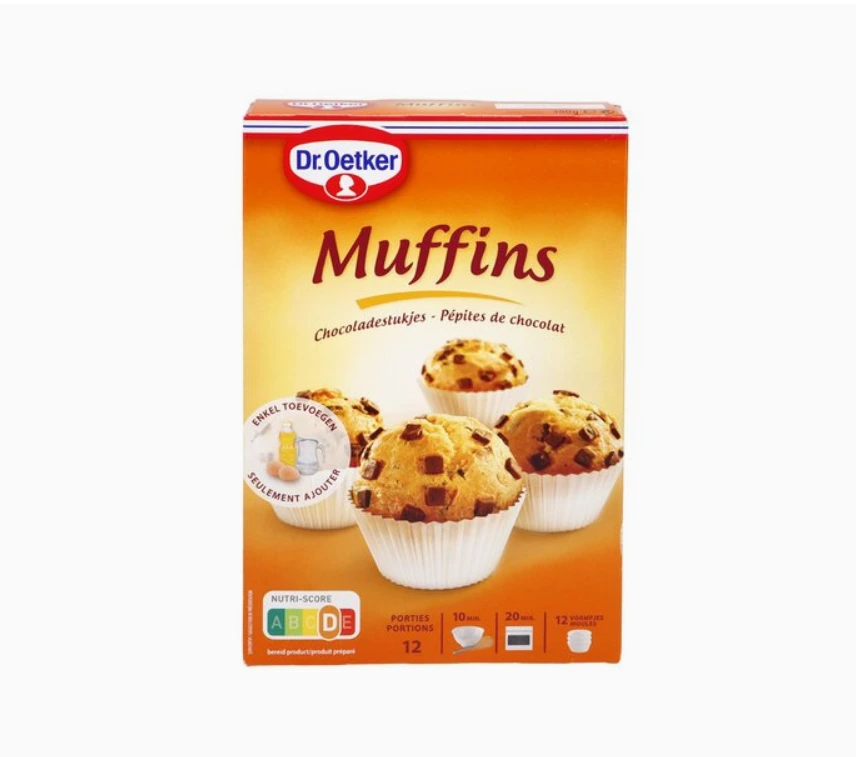 DR.OETKER Muffins aux pépites de chocolat 380g