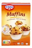 DR.OETKER Muffins chocoladestukjes 380g