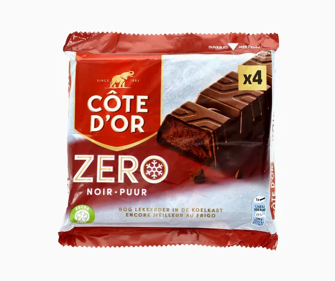 COTE D'OR ZERO Dark Chocolate 4x50g