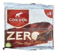 COTE D'OR ZERO Pure chocolade 4x50g