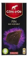 COTE D'OR Noir Brut 86% 100g