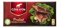 COTE D'OR Tablette Praliné Double Noisette 200g
