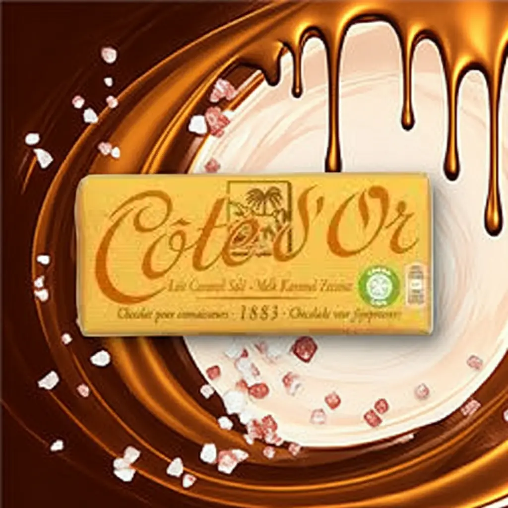 COTE D'OR Milk Chocolate Bar with Salted Caramel 150g