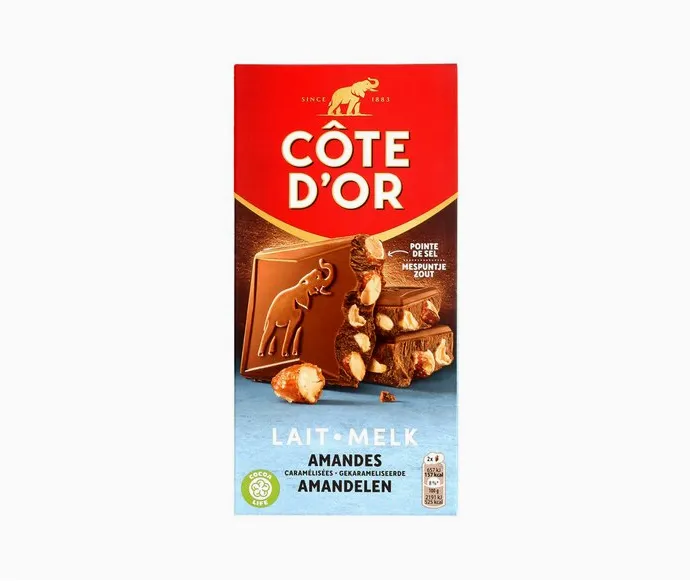 COTE D'OR Milk Almond Block 180g