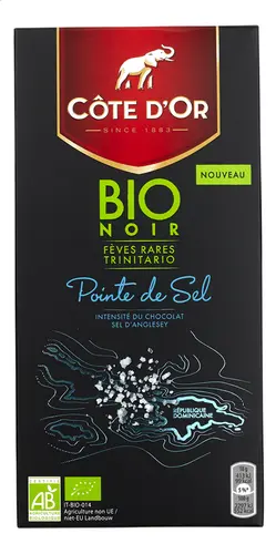 COTE D'OR Pointe de sel Bio 90g