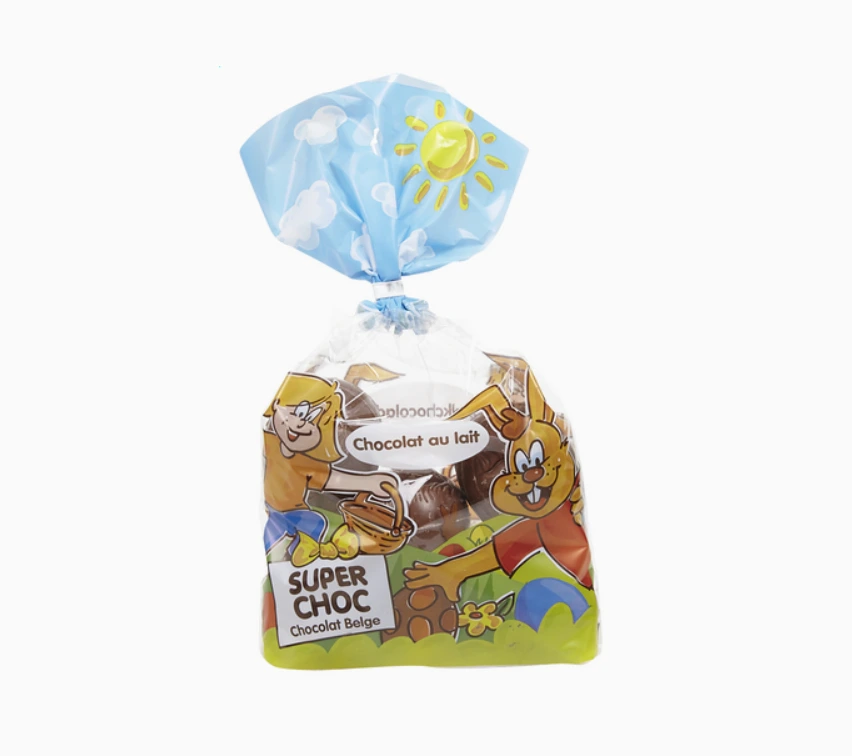 SUPERCHOC Oeufs de Pâques chocolat au lait 250g