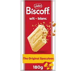 LOTUS BISCOFF Chocolat blanc Spéculoos Eclats 180g