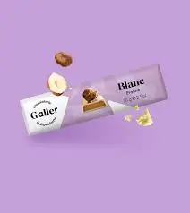 GALLER white chocolate Praliné 70g