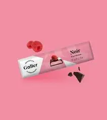GALLER Bâton Noir Framboise 70g