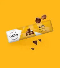 GALLER Reep Melk Hazelnoot 70g