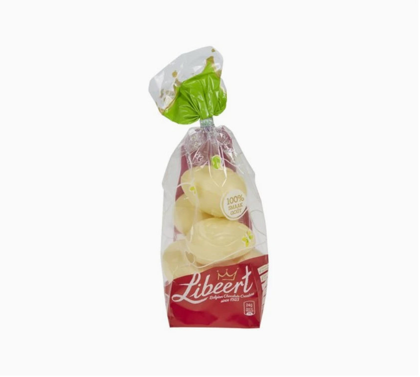 LIBEERT Sachet Oeufs de Pâques au chocolat blanc 120g