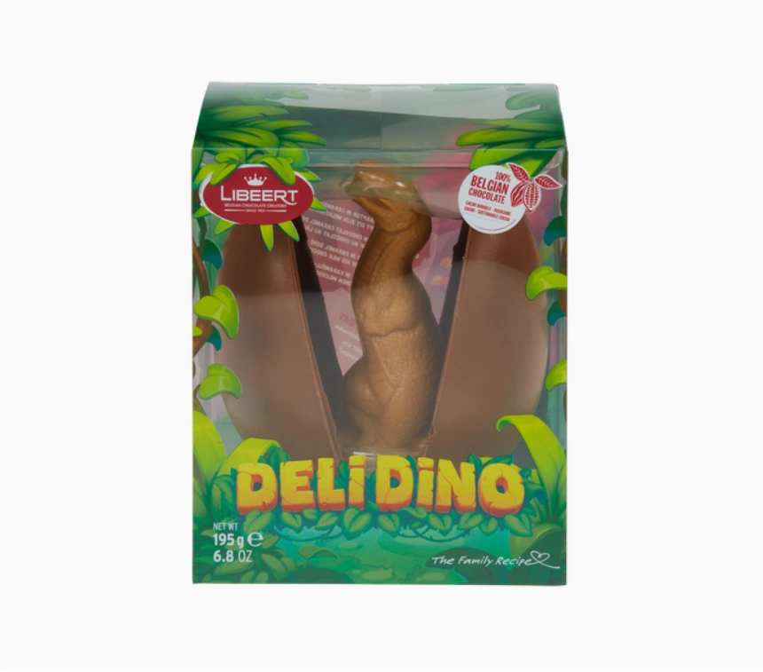 LIBEERT Oeuf de dinosaure Lait caramel 195g