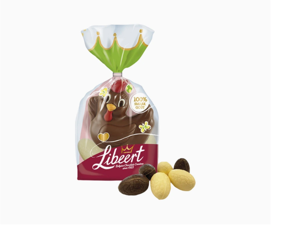 LIBEERT Poule en chocolat avec ses oeufs