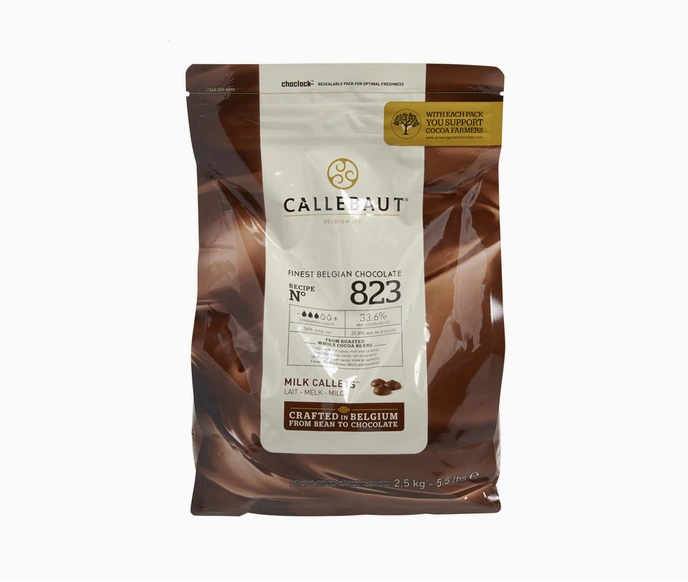 CALLEBAUT Callets Melk 33,6% cacao 2.5kg 