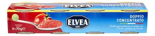 ELVEA – Dubbel geconcentreerde tomatenpuree 4x70g
