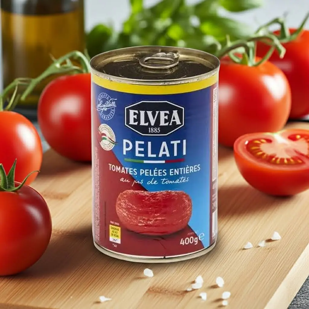 ELVEA - Pelati tomates pelées entières 400g