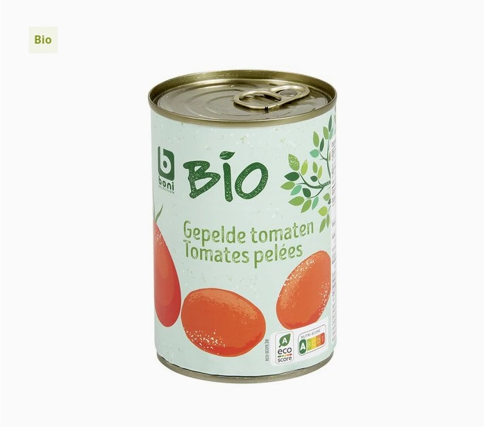 BONI BIO – Gepelde tomaten 400g