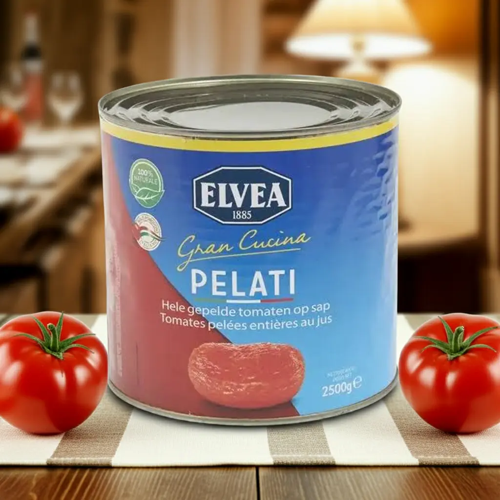 ELVEA – Pelati Whole Peeled Tomatoes 2.5kg
