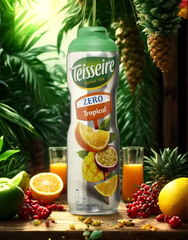 TEISSEIRE Zero Tropical Syrup 60cl 