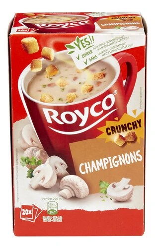 ROYCO CRUNCHY soupe champignons 20pc