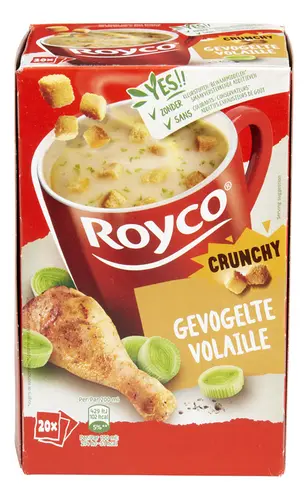 ROYCO CRUNCHY soupe volaille 20pc