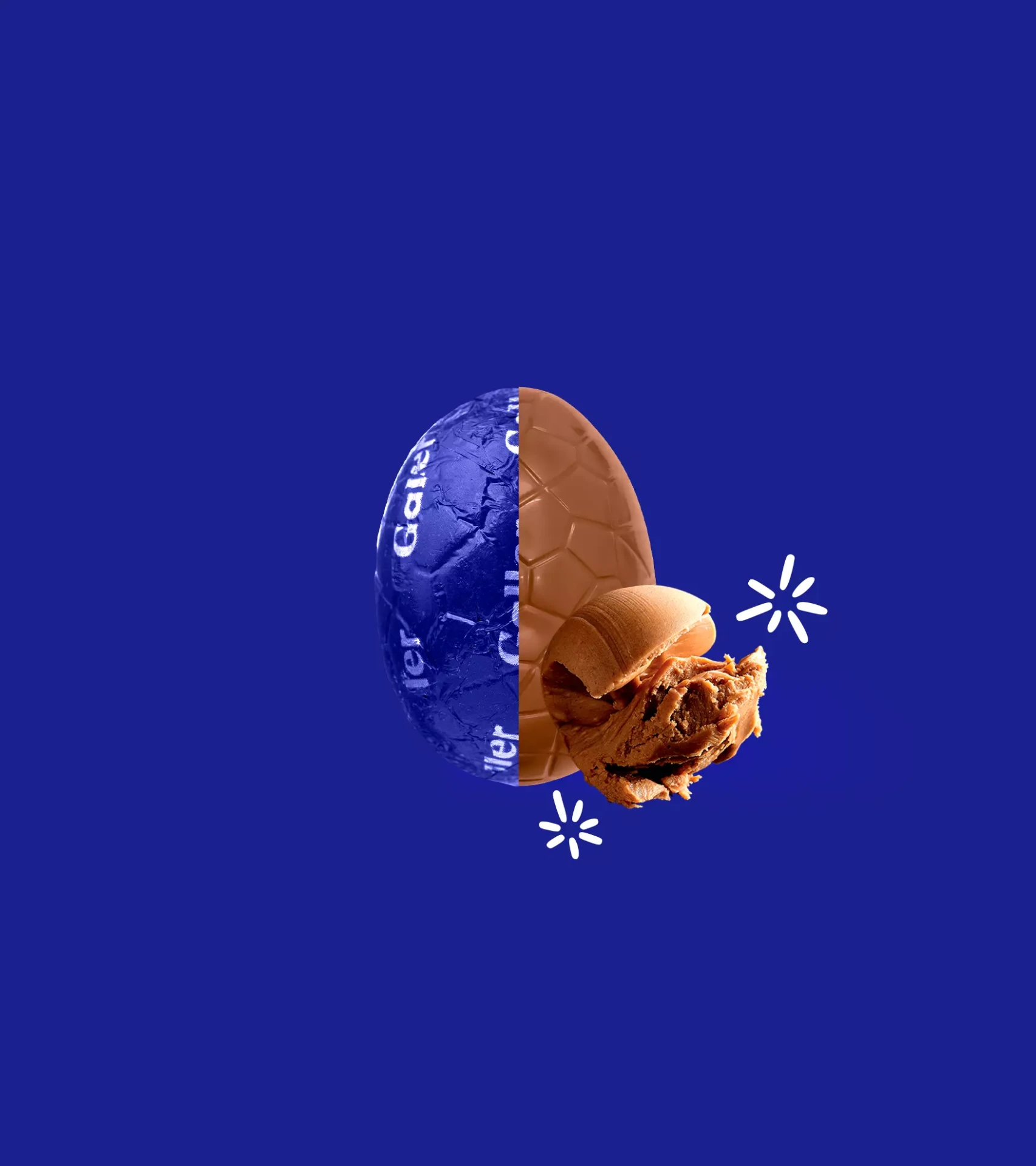 GALLER Eieren Knetterende Melkchocolade 93g - NEW