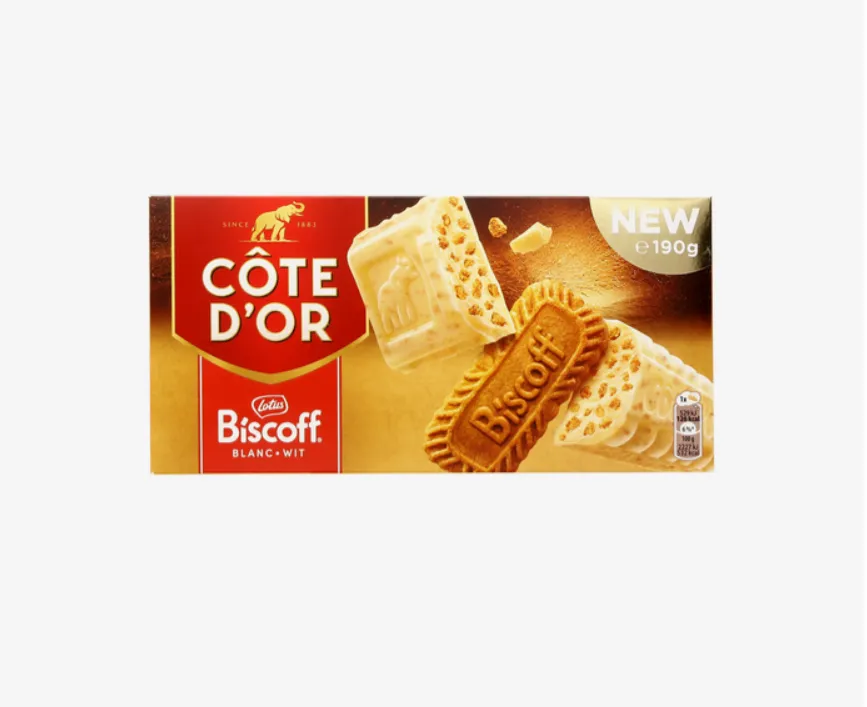 CÔTE D'OR Tablette Biscoff Blanc 190g