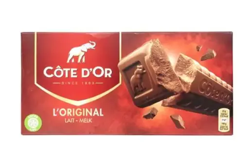 COTE D'OR L'ORIGINAL tablette lait 2x200g
