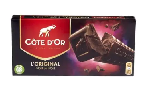 COTE D'OR Tablette noir de noir 2x200g