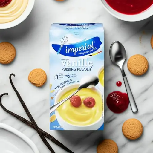 IMPERIAL Pudding vanille zonder lactose/gluten/suiker 7x50g
