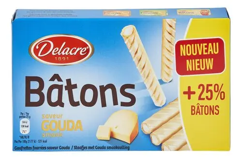 DELACRE bâtons au gouda 75g