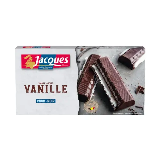 JACQUES Tablette de chocolat noir vanille 200g