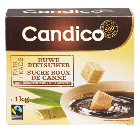 CANDICO morceaux de sucre roux de canne 1 Kg