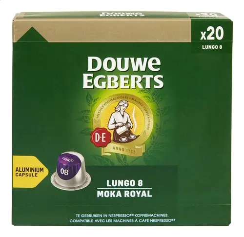 Douwe Egberts Lungo 8 Moka Royal Capsules 20pc