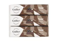 GALLER barres Noir espresso 210g