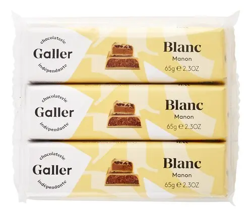 GALLER barres Blanc manon 3x70g